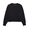 BLUZA DAMSKA FOX WORDMARK OVERSIZED FLEECE CREW BLACK XS